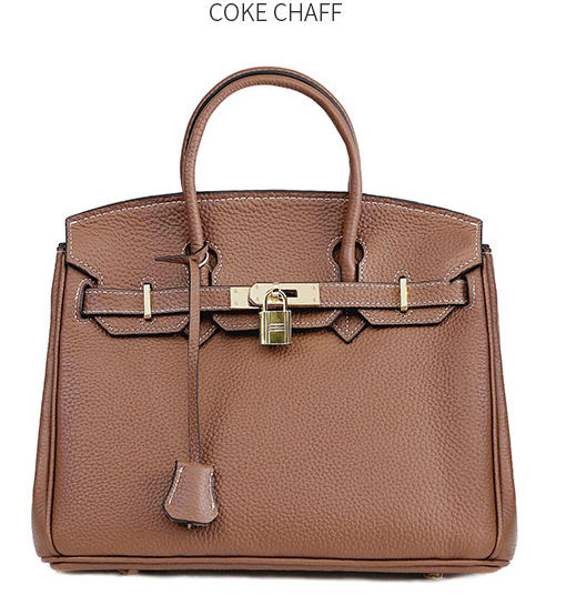 Bolsa Platinum em Couro de Primeira Camada para Mulheres