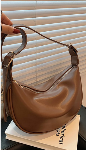 Casual Shoulder Bag in Top Layer Cowhide for Women