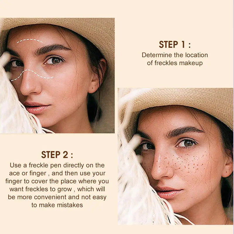 Freckle Pen with 4 Colors for Natural Makeup Effects