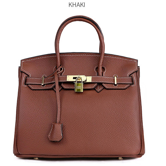 Bolsa Platinum em Couro de Primeira Camada para Mulheres