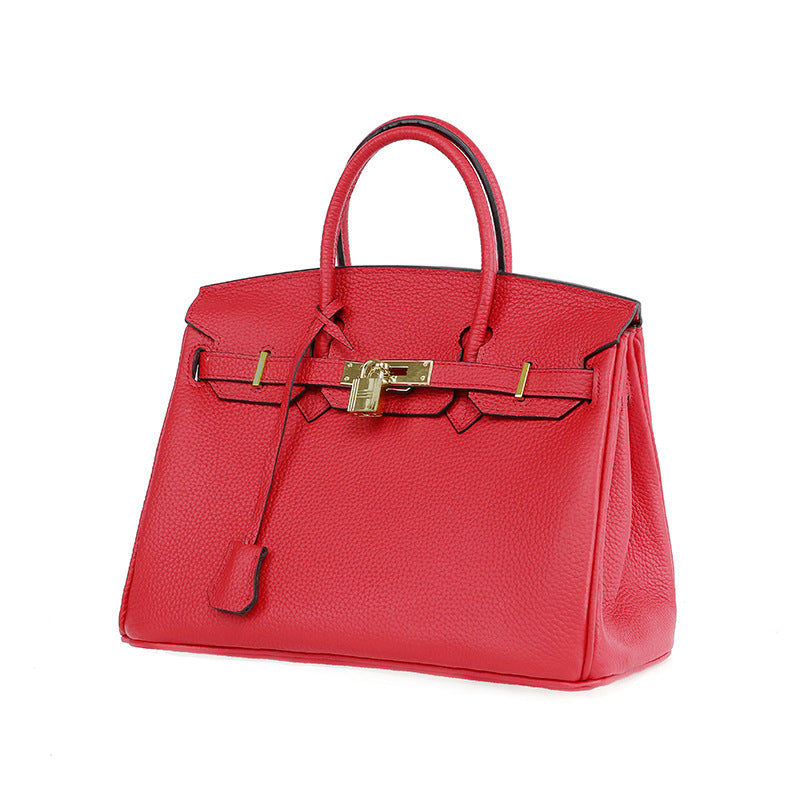 Bolsa Platinum em Couro de Primeira Camada para Mulheres