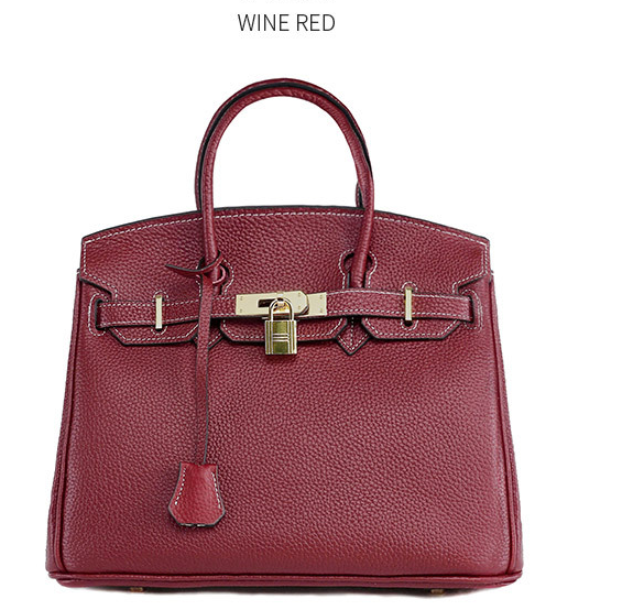 Bolsa Platinum em Couro de Primeira Camada para Mulheres