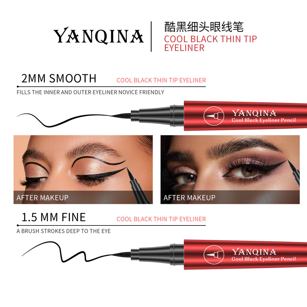 2023 New Black Waterproof Eyeliner Pen 24H Long-lasting