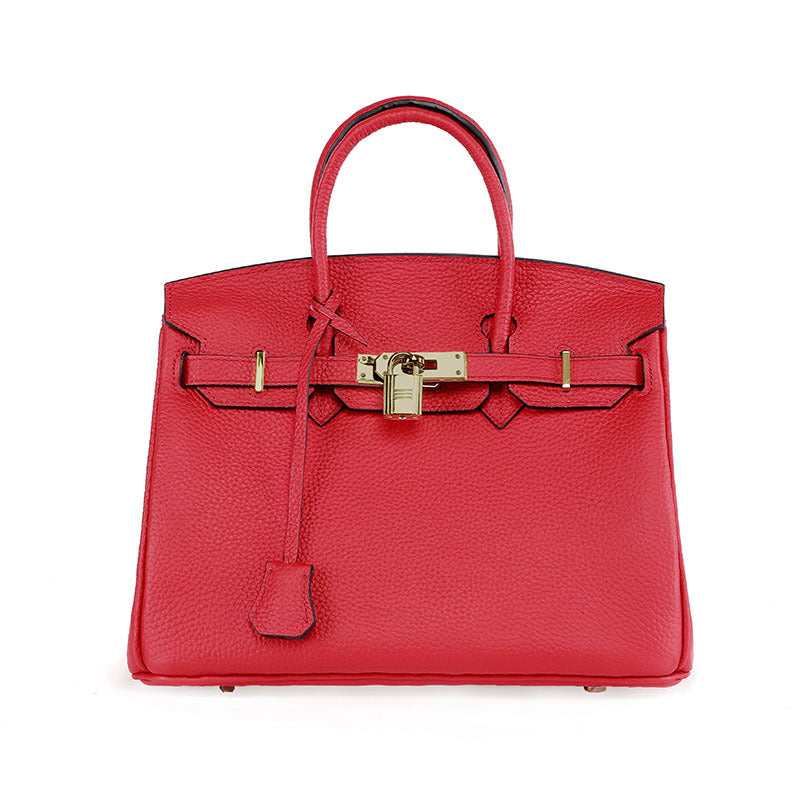 Bolsa Platinum em Couro de Primeira Camada para Mulheres