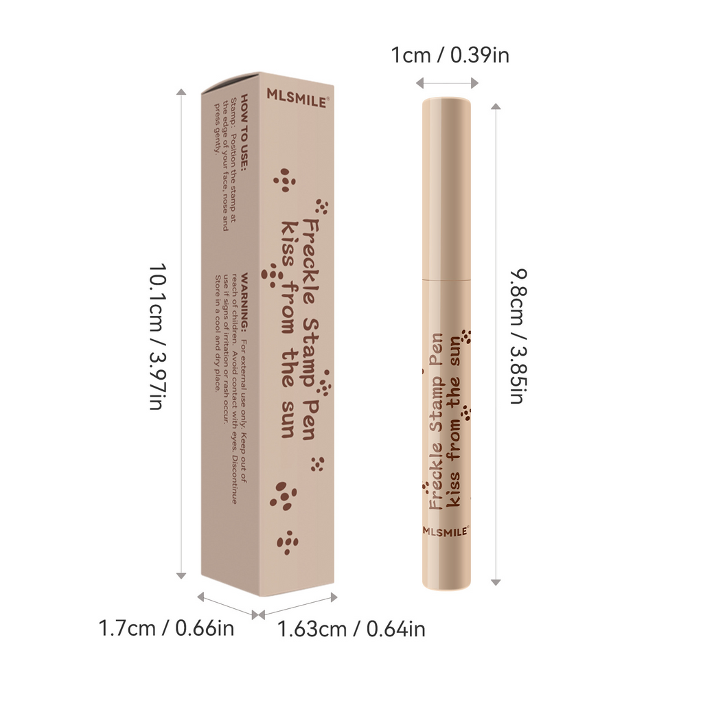 Caneta para Sardas à Prova D'água de Longa Duração – Natural & Aplicação Fácil