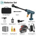 Pistola de lavagem de carro de alta pressão sem fio, 3500w, 200bar, portátil, suprimentos, gerador de espuma, pistola de água, limpador de spray