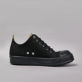 Men's Leather Sneakers Unisex Designer Retro Low-top Board Shoes Black Solid Leather Summer Shoes for Men Couple Shoes