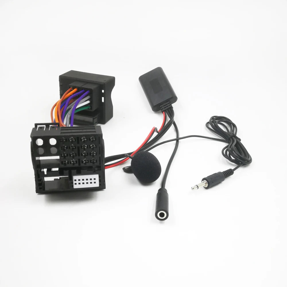 Biurlink para peugeot 207 307 407 308 para citroen c2 c3 rd4 12pin módulo bluetooth rádio sem fio estéreo AUX-IN adaptador de áudio