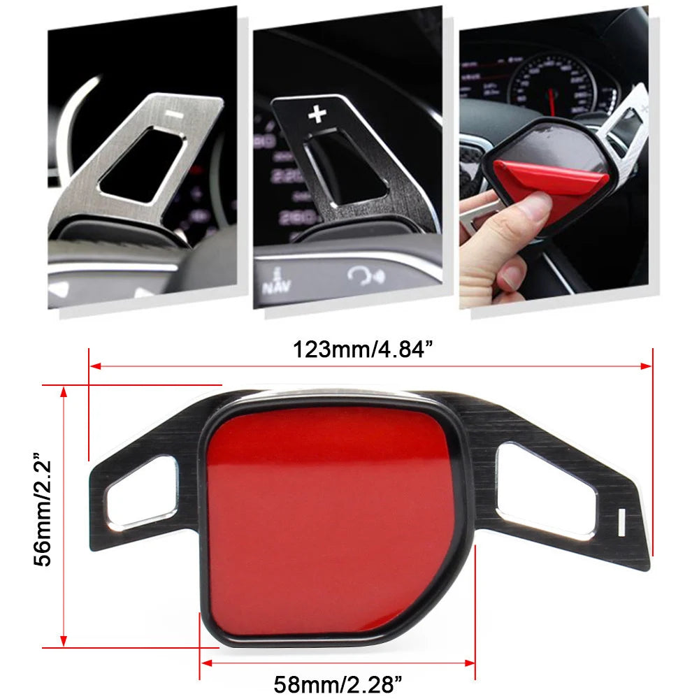 Acessórios para Seat Alhambra Ateca Leon 5F FR Tarraco Arona Ibiza 6P Cupra Tavascan ST Volante do carro extensão de mudança de remo adesivos dsg