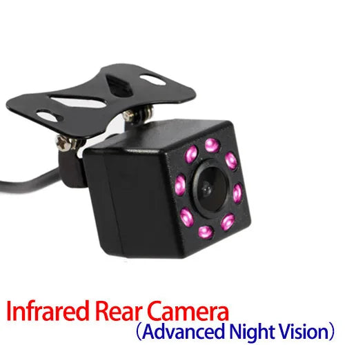 Hippcron câmera de visão traseira do carro 4 led visão noturna invertendo monitor estacionamento automático ccd à prova dwaterproof água 170 graus vídeo hd
