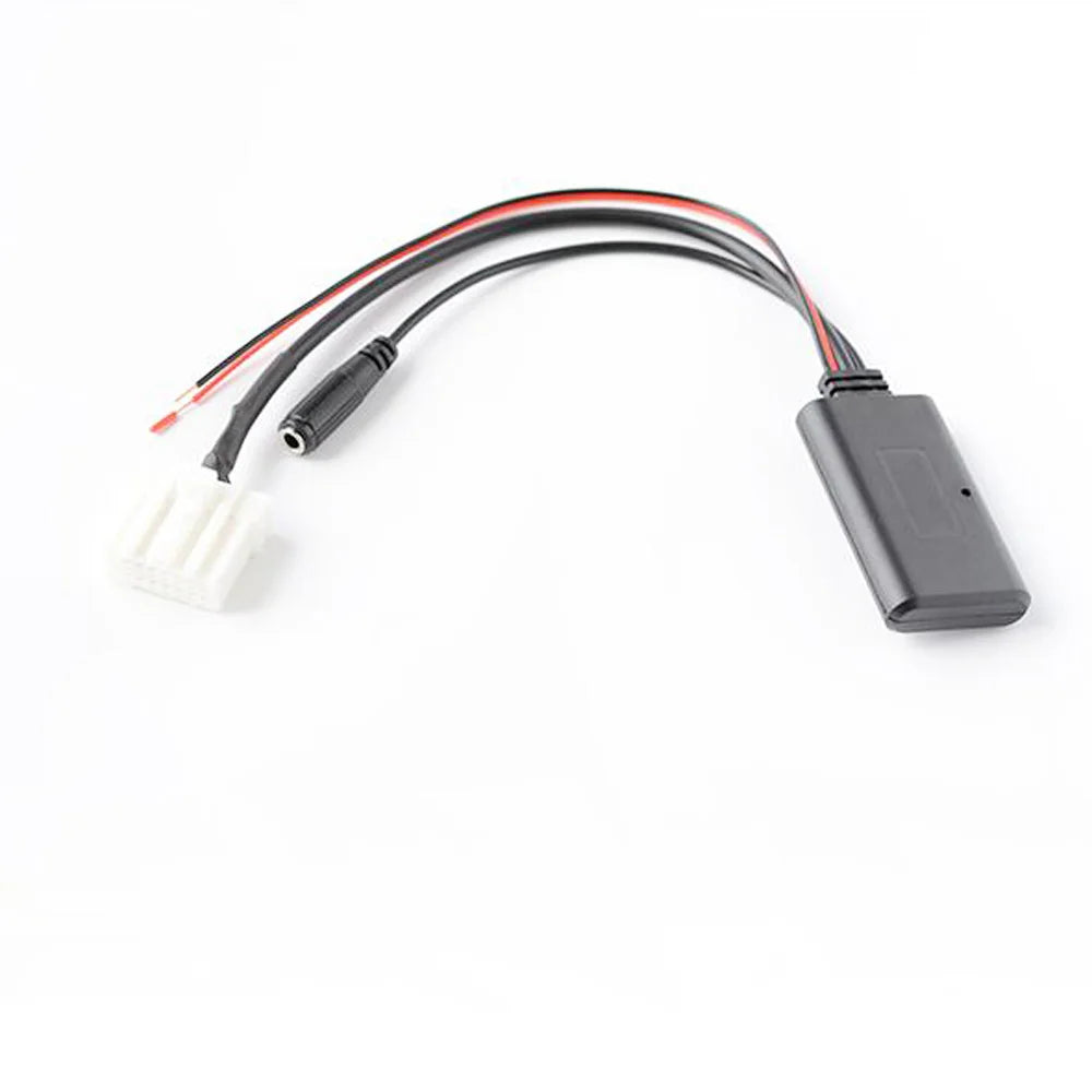 Biurlink rádio estéreo do carro bluetooth áudio estender fio microfone chamada de telefone mãos livres adaptador microfone para mazda 2 3 5 6 8
