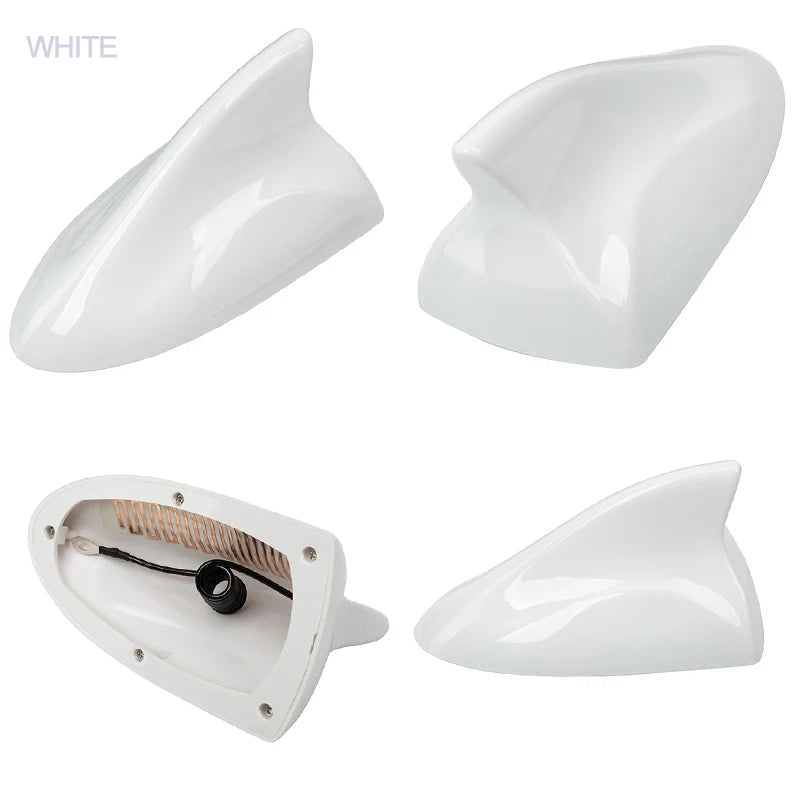 Possbay universal barbatana de tubarão do carro antena telhado decorativa fm am amplificador sinal para qashqai hyundai i20 kia ford bmw vw mazda 3