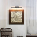 Picture Light Battery Operated with Remote, LED Black Art Lights for Paintings Rechargeable Dimmable and Timer, 16in Wall Sconce