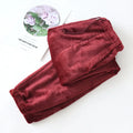 Fdfklak flanela inverno calças de pijama feminino longo quente calças femininas casuais homewear conforto L-3XL tamanho grande pijamas