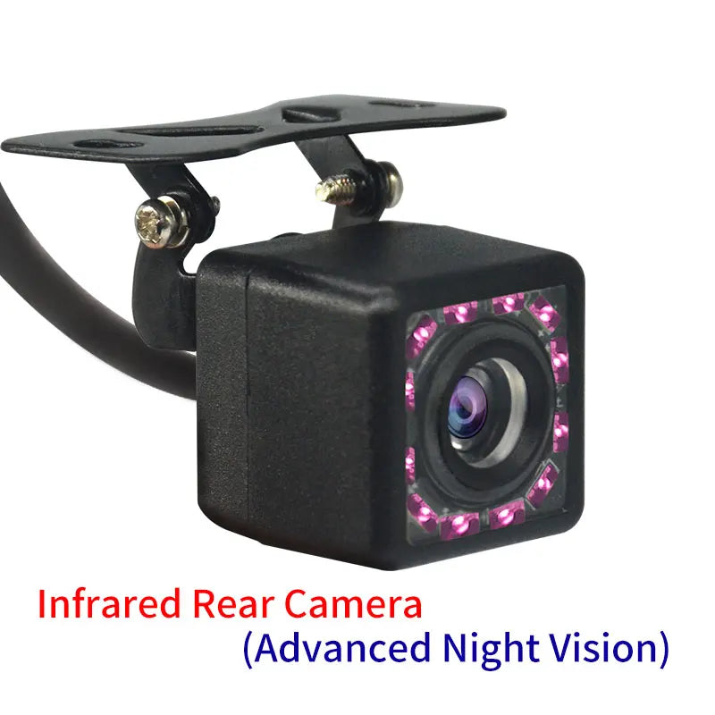 Hippcron câmera de visão traseira do carro 4 led visão noturna invertendo monitor estacionamento automático ccd à prova dwaterproof água 170 graus vídeo hd