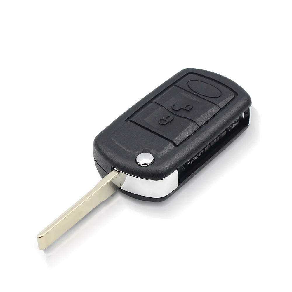 Keyyou substituição escudo dobrável flip remoto caso chave fob 3 botão para land rover range rover sport lr3 descoberta