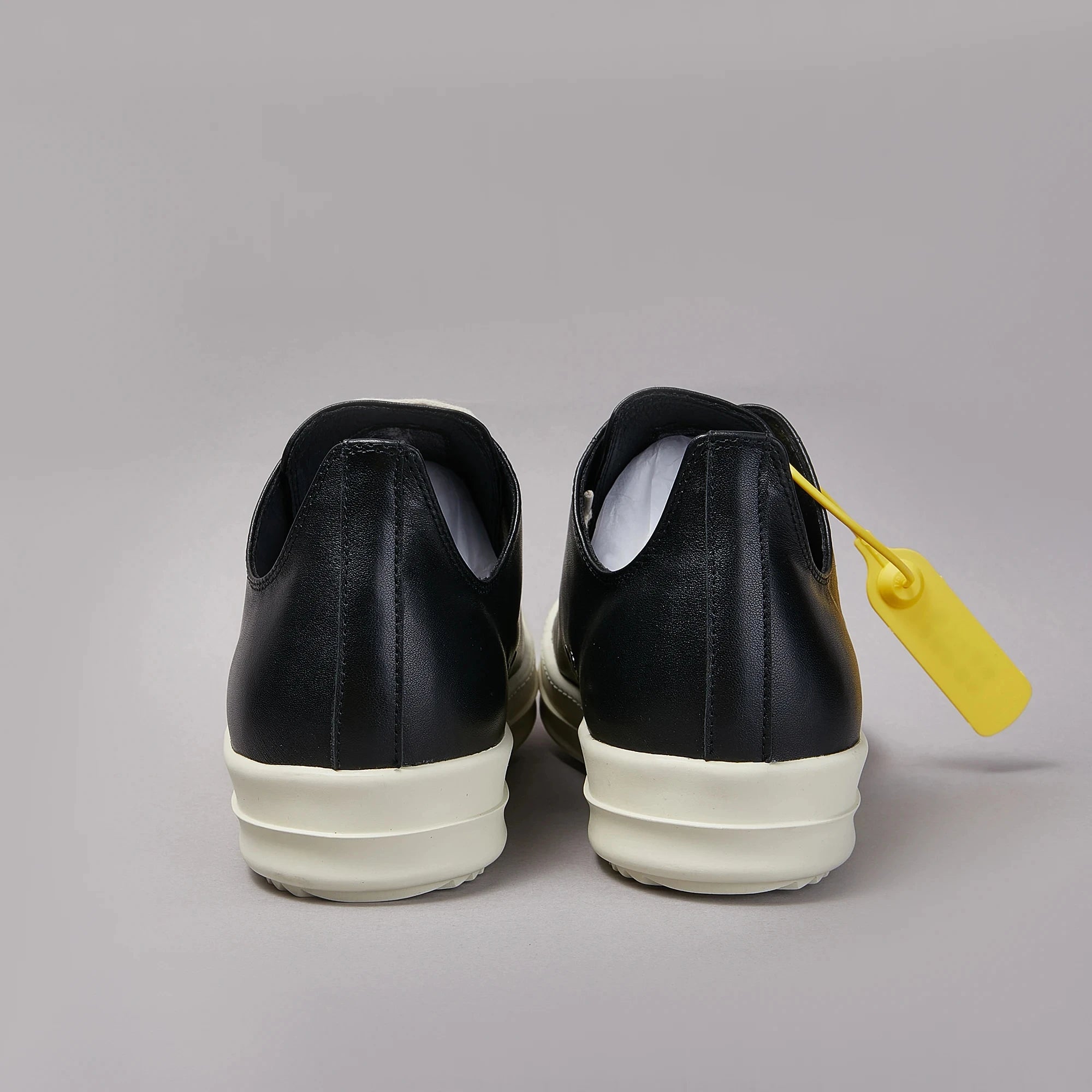 Men's Leather Sneakers Unisex Designer Retro Low-top Board Shoes Black Solid Leather Summer Shoes for Men Couple Shoes