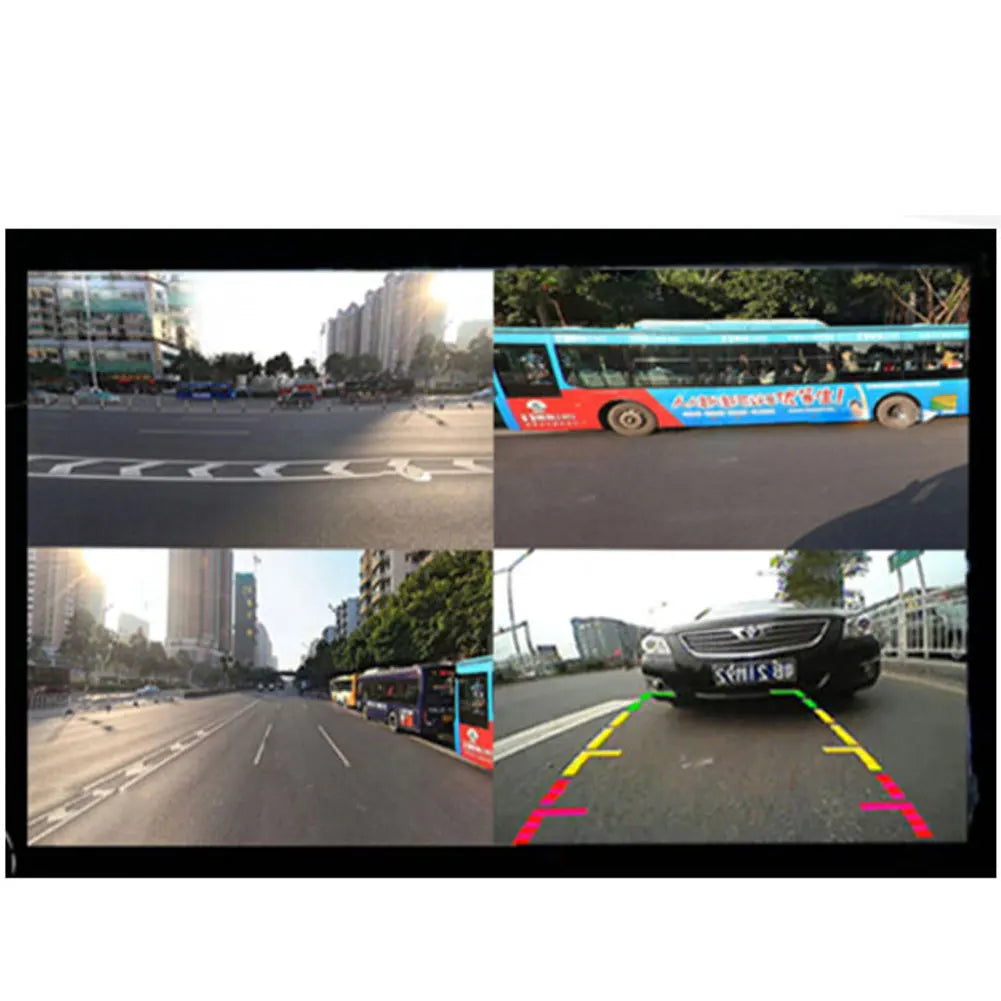 Caixa video do combinador do controle, controle do IR, 4 câmeras, interruptor da imagem, vista esquerda, vista direita, caixa traseira dianteira da câmera do estacionamento