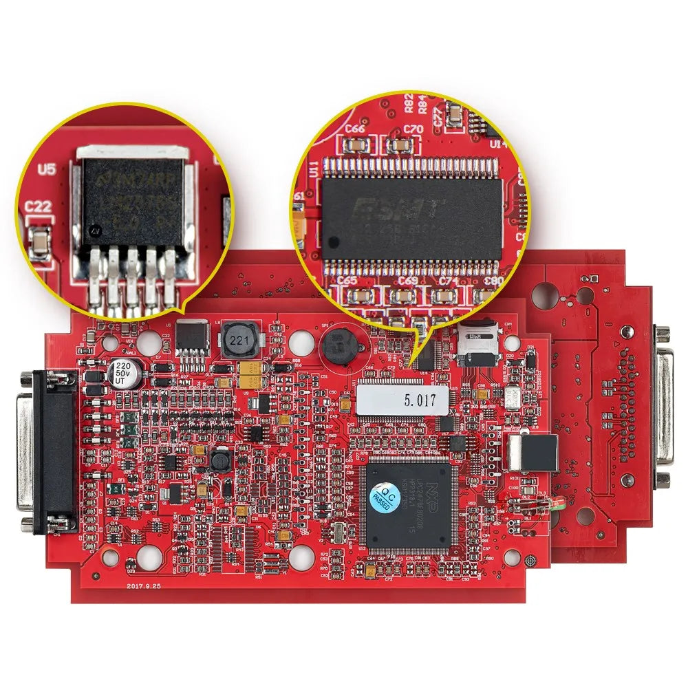 Online 2.80 UE Red Kess V5.017 OBD2 Manager Remap Kit KTAG V7.020 4 LED BDM Frame 22pcs Adaptadores K-TAG 2.25 ECU Flash Tool
