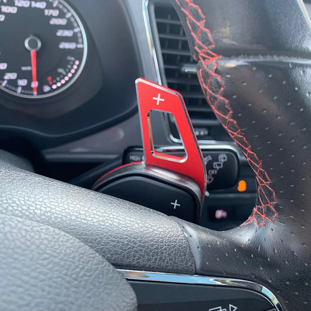 Acessórios para Seat Alhambra Ateca Leon 5F FR Tarraco Arona Ibiza 6P Cupra Tavascan ST Volante do carro extensão de mudança de remo adesivos dsg