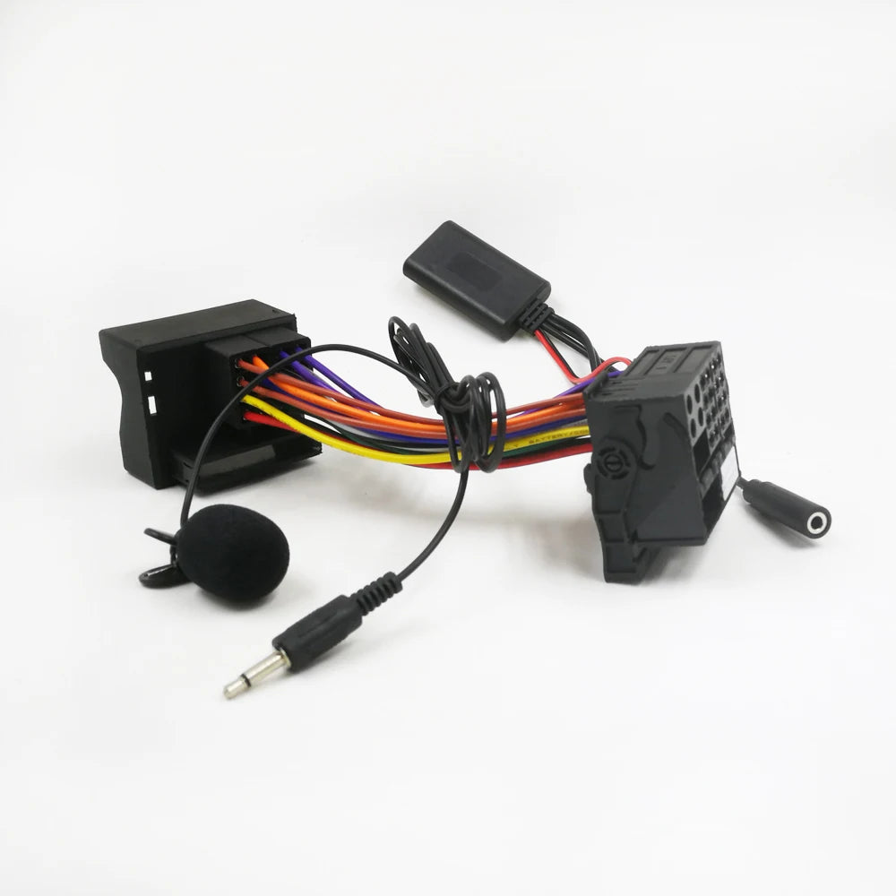 Biurlink para peugeot 207 307 407 308 para citroen c2 c3 rd4 12pin módulo bluetooth rádio sem fio estéreo AUX-IN adaptador de áudio