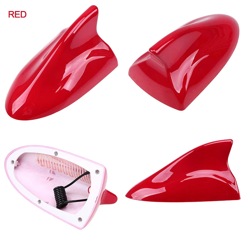 Possbay universal barbatana de tubarão do carro antena telhado decorativa fm am amplificador sinal para qashqai hyundai i20 kia ford bmw vw mazda 3