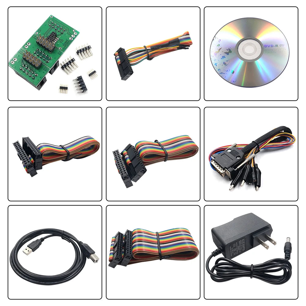 Online 2.80 UE Red Kess V5.017 OBD2 Manager Remap Kit KTAG V7.020 4 LED BDM Frame 22pcs Adaptadores K-TAG 2.25 ECU Flash Tool