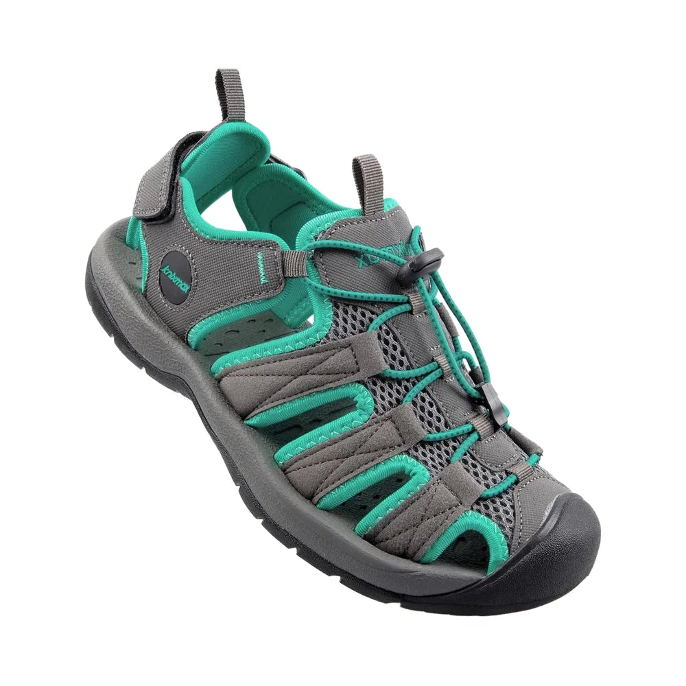 Knixmax Outdoor Closed Toe Lace-Up Hiking Sandals with Rubber Outsole for Summer