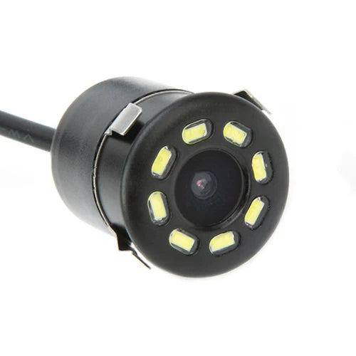 Hippcron câmera de visão traseira do carro 4 led visão noturna invertendo monitor estacionamento automático ccd à prova dwaterproof água 170 graus vídeo hd