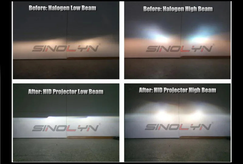 Sinolyn Bi Xenon Lentes Do Projetor Para BMW E46 M3 AL E90 E92/Audi A4 B8 A3/Benz W220 W203 /Volvo V50 D2S D1S Farol Substituir Kit Xeon Projetor Farol Carro Kit De Projetor Retrofit Lente Projetor