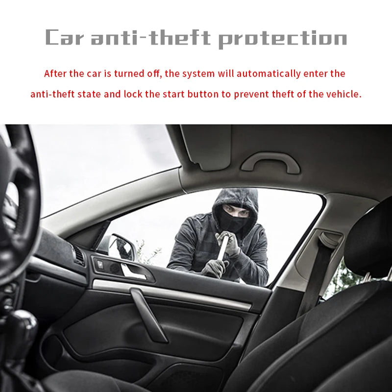 Carro automático um sistema de parada partida do motor com controle remoto carro pke keyless entrada sistema início tronco aberto para 12v suv autostart