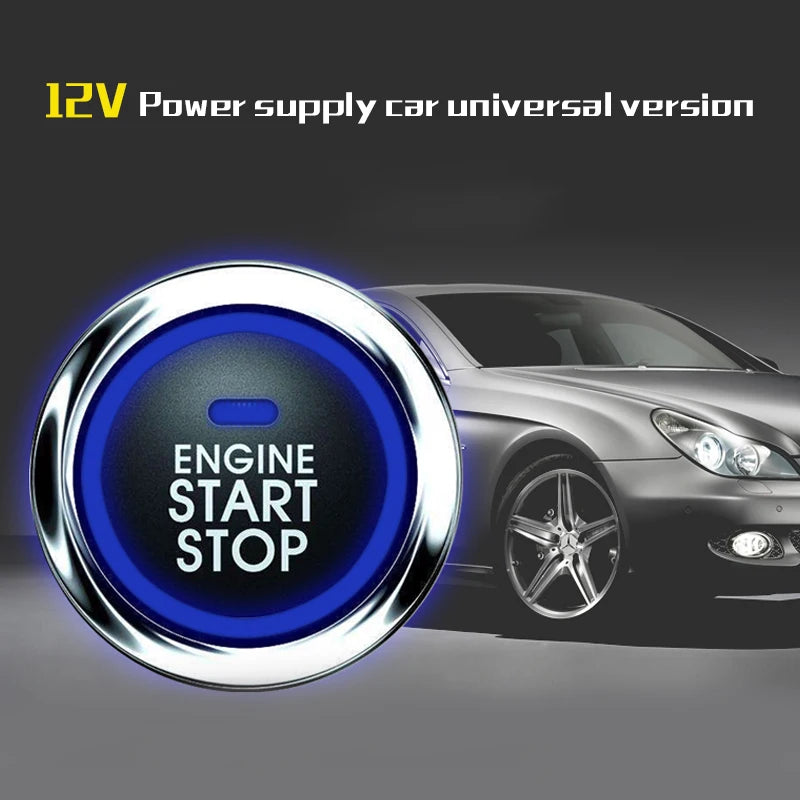 Carro automático um sistema de parada partida do motor com controle remoto carro pke keyless entrada sistema início tronco aberto para 12v suv autostart