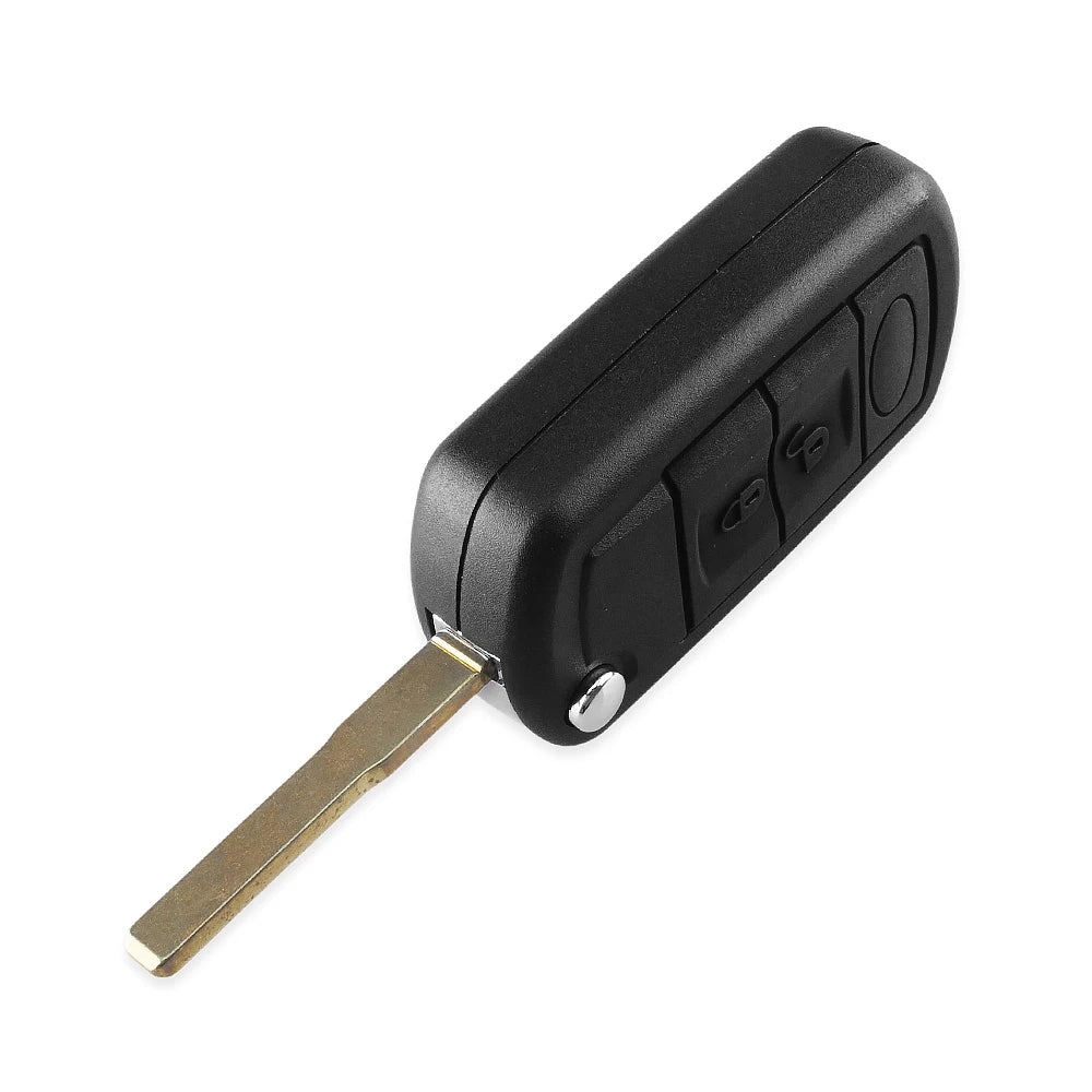 Keyyou substituição escudo dobrável flip remoto caso chave fob 3 botão para land rover range rover sport lr3 descoberta