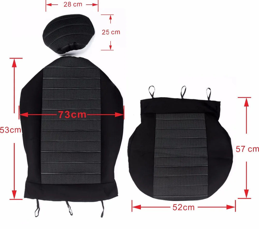 Capas de assento dianteiro AUTOYOUTH compatíveis com airbag, ajuste universal para a maioria dos carros e SUVs, acessórios para carros, capa de assento para Toyota, 3 cores