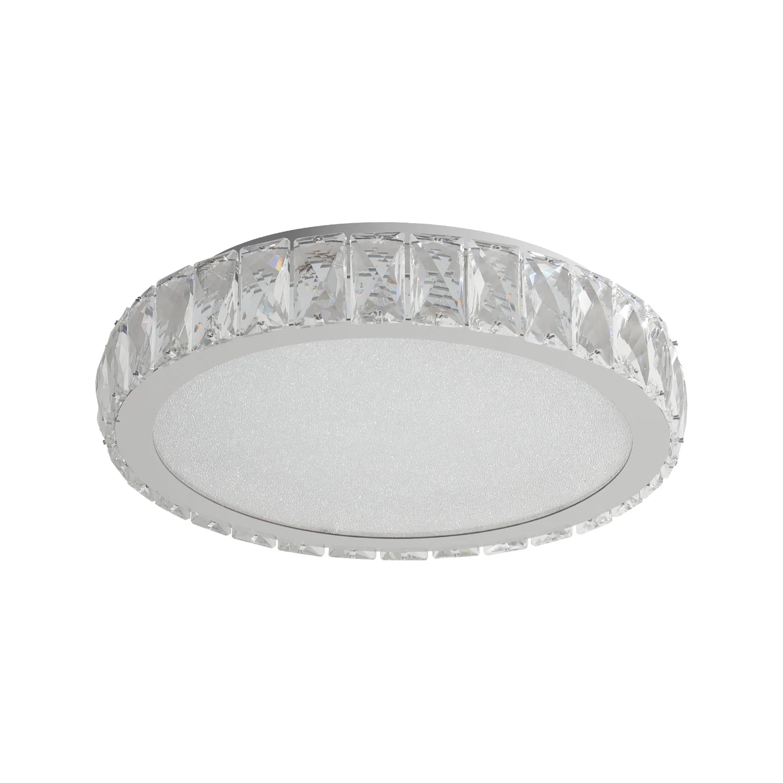Crystal Flush Mount Ceiling Light Fixture, Dimmable LED Modern Close to Ceiling Light for Bedroom Kitchen Bathroom Dining Room