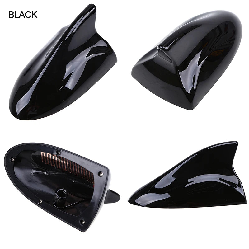 Possbay universal barbatana de tubarão do carro antena telhado decorativa fm am amplificador sinal para qashqai hyundai i20 kia ford bmw vw mazda 3