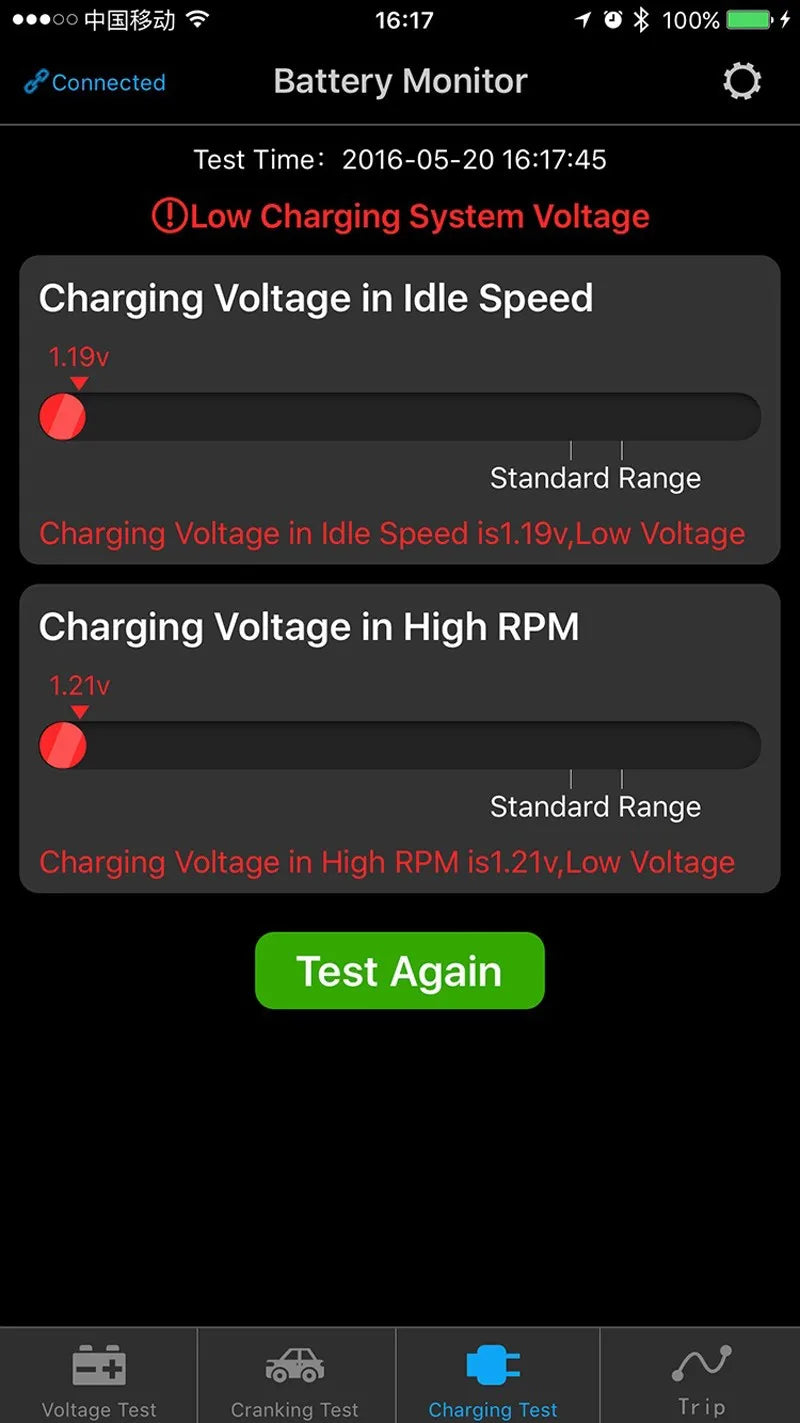 2024 mais novo bluetooth 12v monitor de bateria carro analisador teste para android ios telefone frete grátis