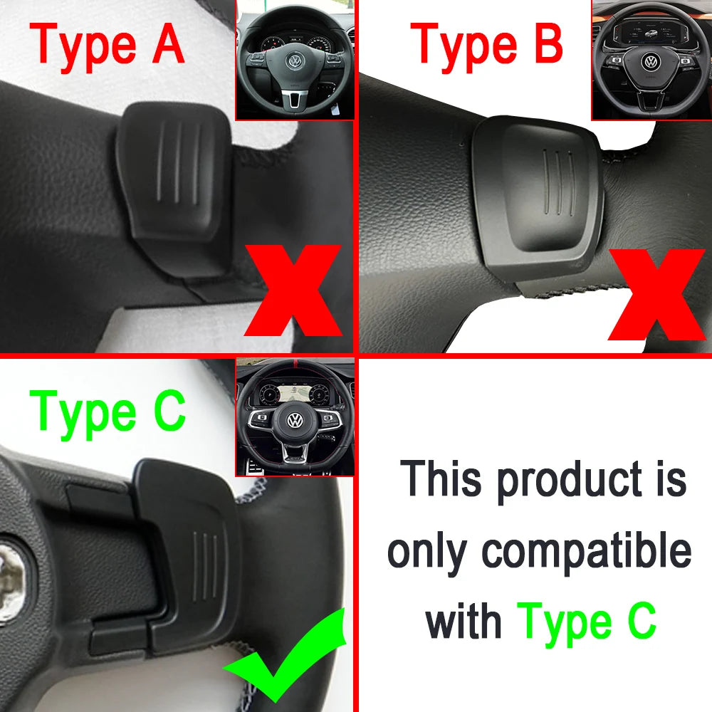 Volante do carro dsg shift pás extensão shifters adesivos para Volkswagen Golf 7 MK7 GTI GTE 2015 2016 2017 Jetta GLI Tiguan R Line 2018 2019 2020 2021 acessórios do carro