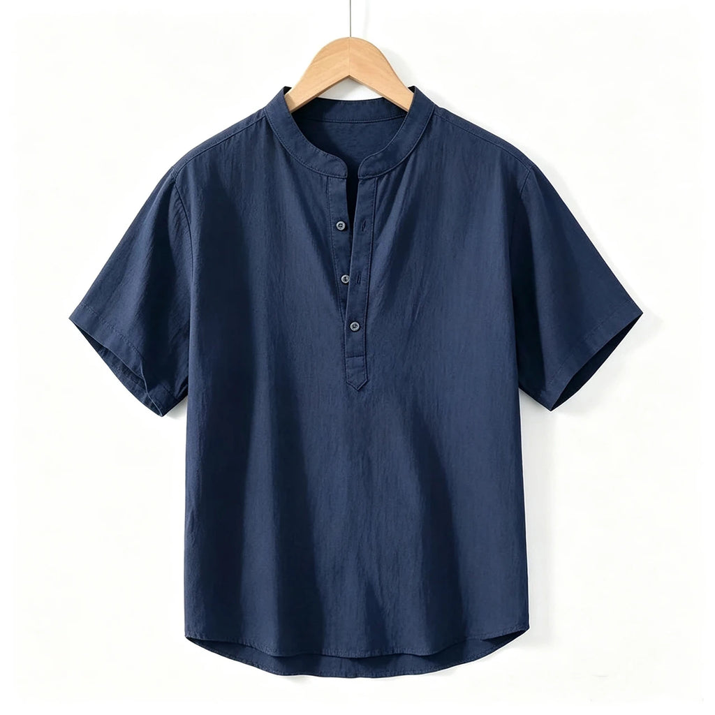 Camisa de linho respirável masculina, confortável, cor sólida, manga comprida, solta, Harajuku, blusa casual, camisa havaiana, breve, 2022