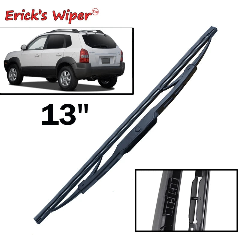 Erick limpador 13 "lâmina de limpador traseiro para hyundai tucson jm 2004 - 2009 pára-brisas limpo janela traseira do carro escova de chuva