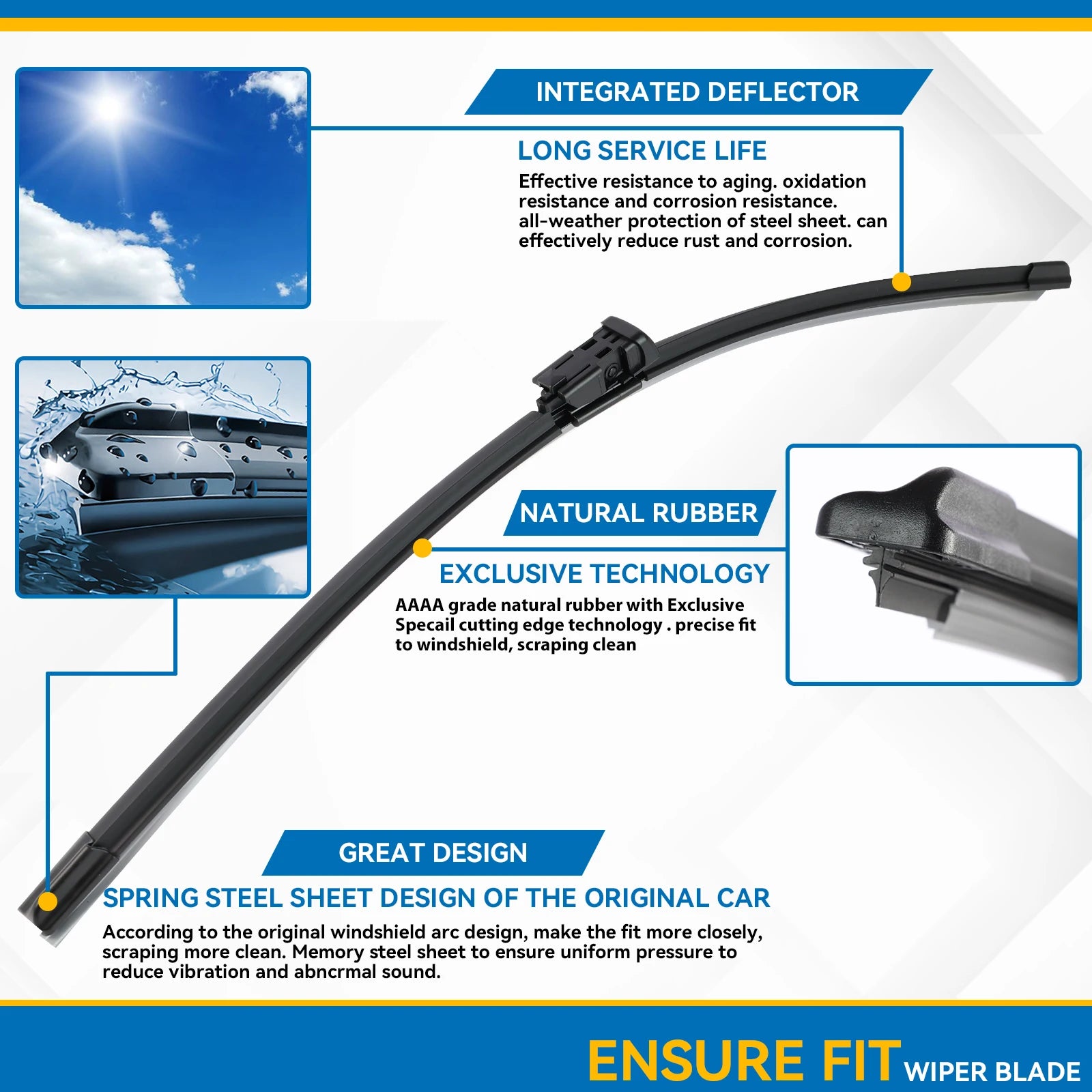 Erick's limpador dianteiro e traseiro conjunto de lâminas de limpador para opel astra j 2009 - 2015 pára-brisas janela escovas de chuva 27 "+ 25" + 12"