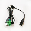 Biurlink unidade central de rádio cabo USB adaptador de transferência USB para VW BMW CD player soquete de 4 pinos
