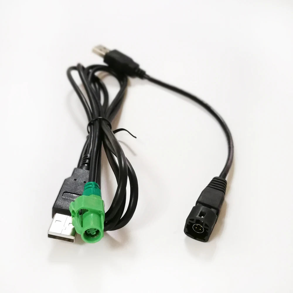 Biurlink unidade central de rádio cabo USB adaptador de transferência USB para VW BMW CD player soquete de 4 pinos