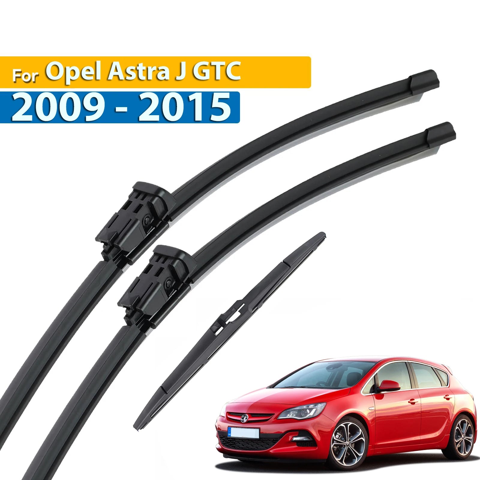 Erick's limpador dianteiro e traseiro conjunto de lâminas de limpador para opel astra j 2009 - 2015 pára-brisas janela escovas de chuva 27 "+ 25" + 12"