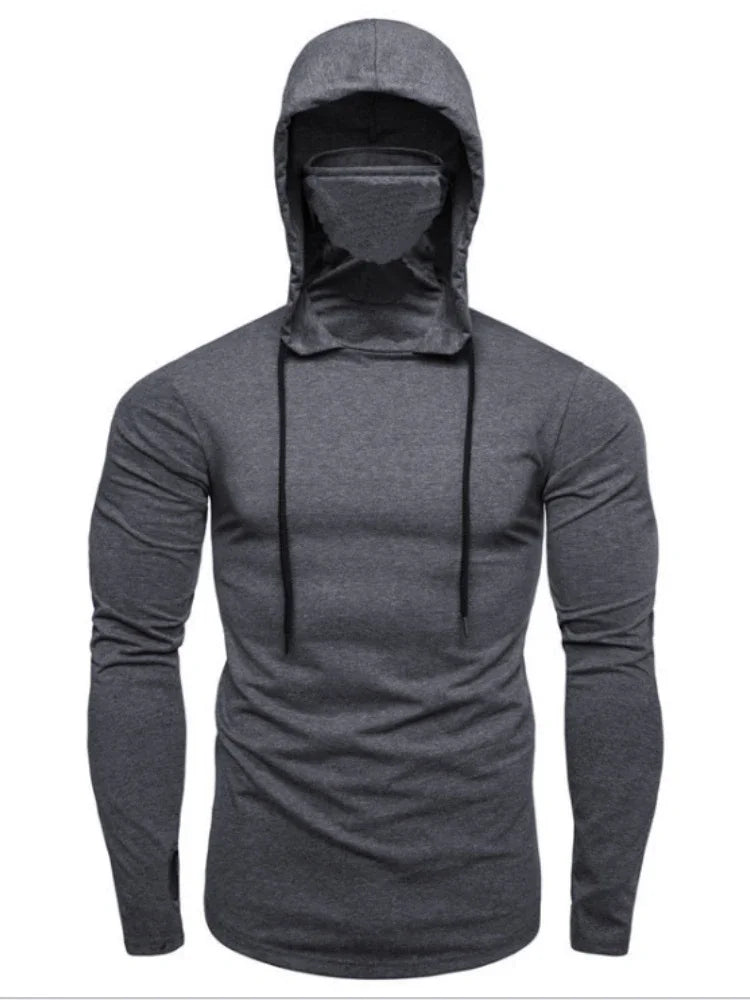 Moletons masculinos hoodies manga cheia casual regular topos sólido moletom com zíper simples cordão topo fino ajuste outono 2024