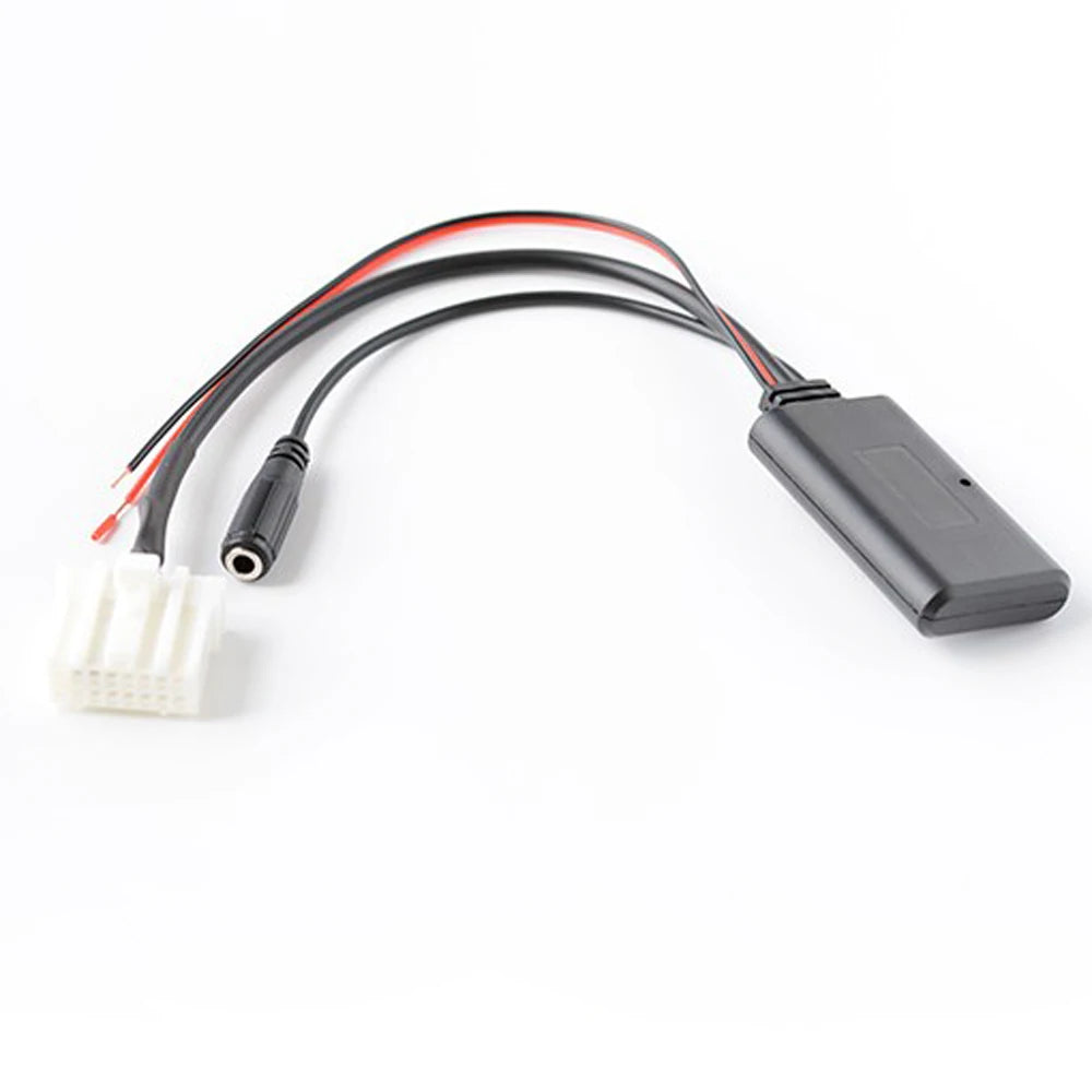 Biurlink rádio estéreo do carro bluetooth áudio estender fio microfone chamada de telefone mãos livres adaptador microfone para mazda 2 3 5 6 8