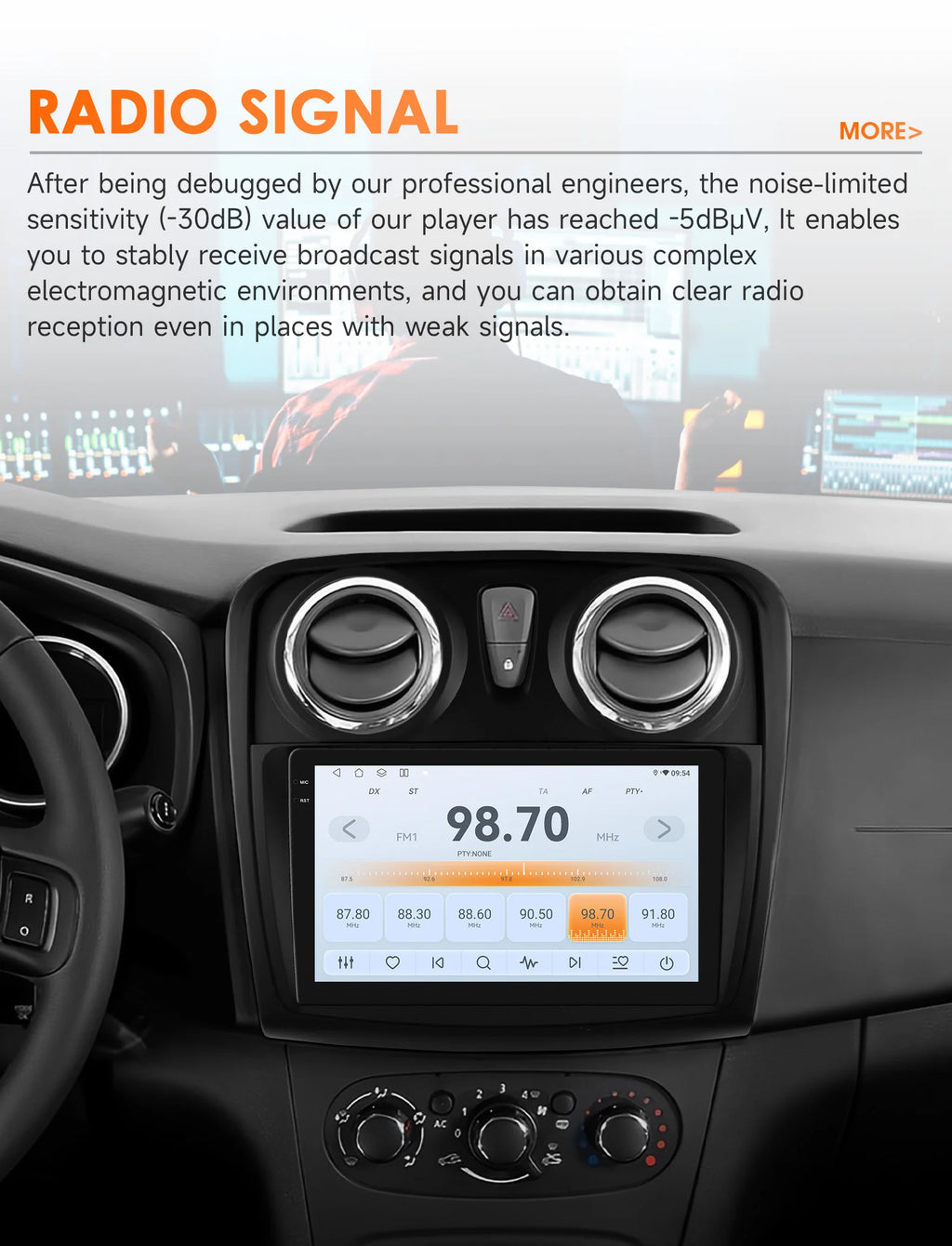 Rádio Android Auto Hizpo para Renault Logan 2 2012-2019 Sandero 2 2014-2019 4G Multimídia Automotiva GPS 2 din Estéreo CarPlay WIFI DSP