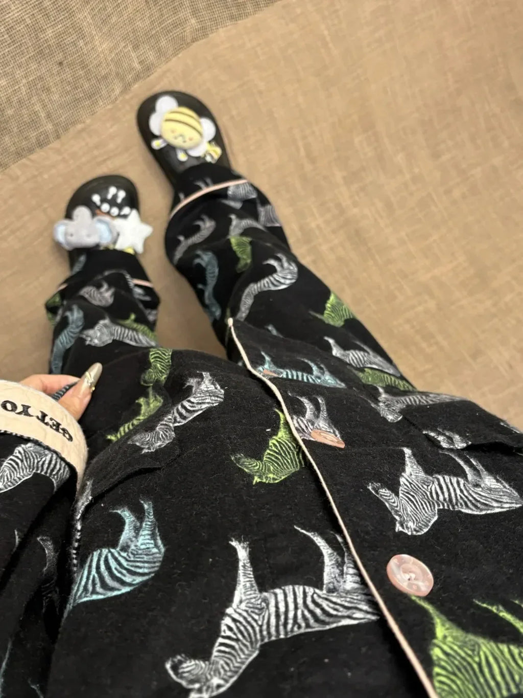 Pijama de algodão macio conjunto de pijamas femininos bonito dos desenhos animados pijamas impressão pijamas elegantes calças superiores 2 pçs femme nightwear loungewear