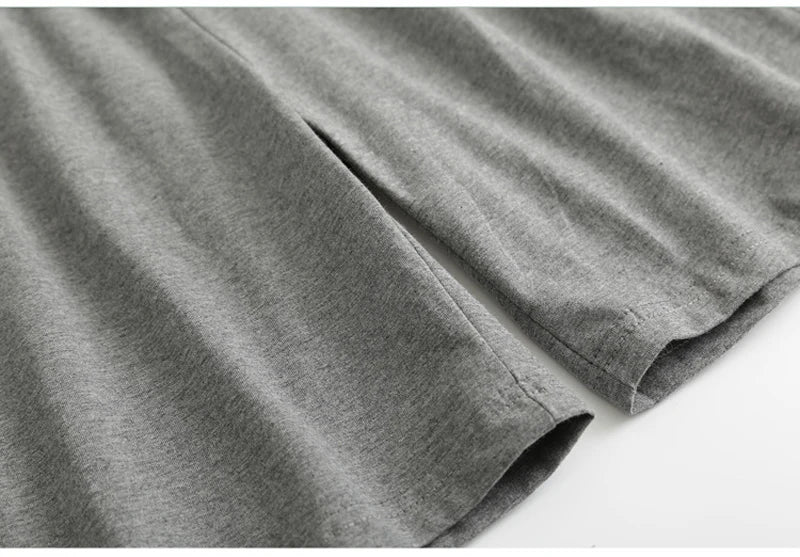 Calças de dormir de algodão masculino plus size 5xl shorts pijamas boxer casual lounge wear dormir calças curtas homewear homme