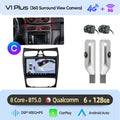Junsun carplay android auto rádio do carro para mercedes benz classe c w203 c200 c320 c350 clk w209 2000-2005 multimídia inteligente 4g